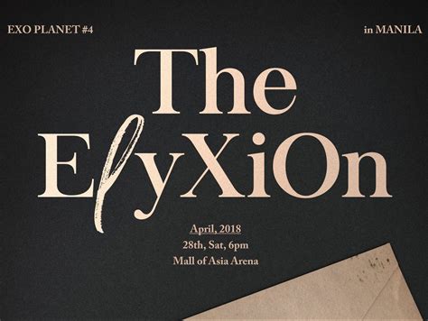 EXO returns to PH for The Elyxion Tour on April 28, 2018.